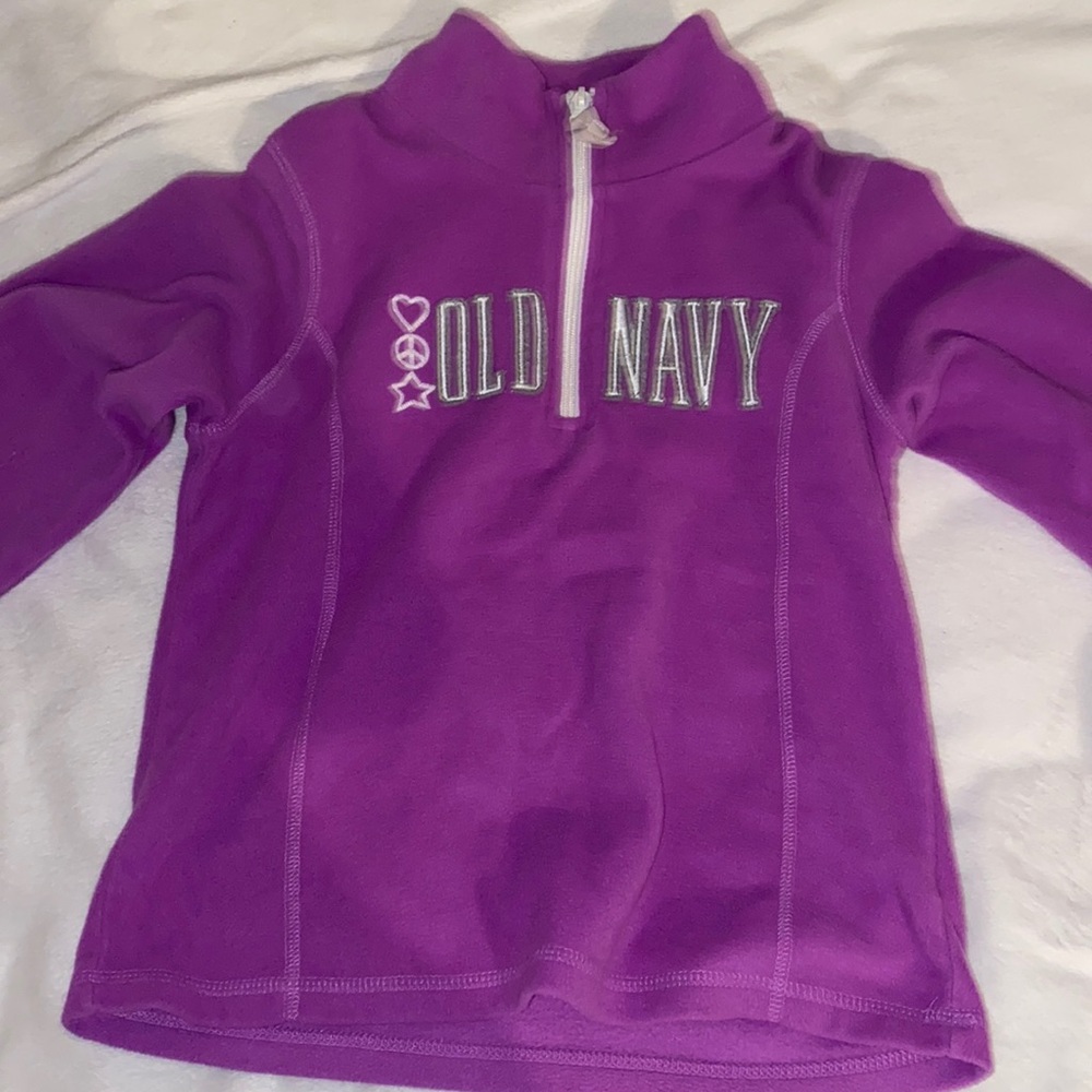 Purple Old Navy kids half zip up